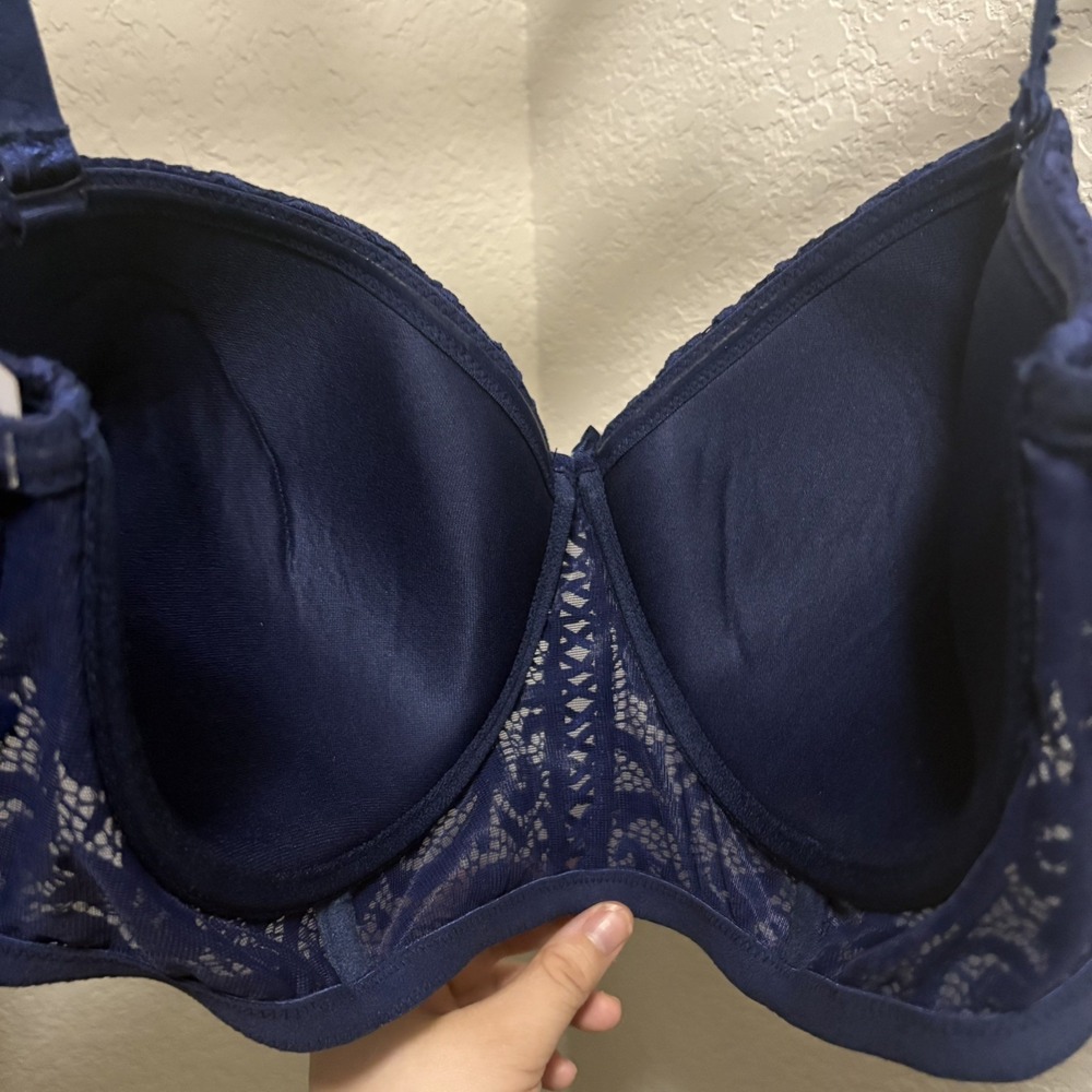 Adore Me Bra Azura Contour Longline Balconette Blue Lace 38G NWT - Picture 12 of 12